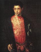 TIZIANO Vecellio Portrait of Ranuccio Farnese ar Spain oil painting reproduction